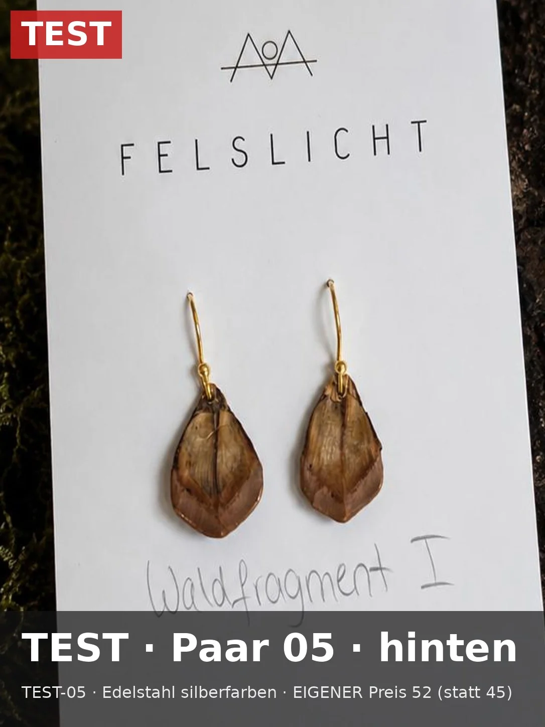 WF1-05, Paar 05, Edelstahl silberfarben
